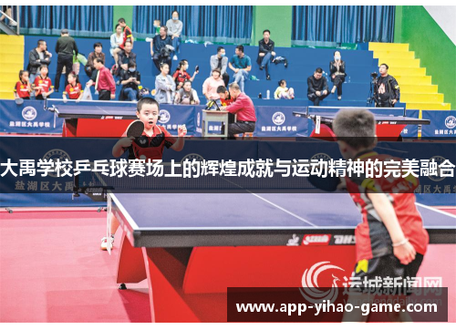 大禹学校乒乓球赛场上的辉煌成就与运动精神的完美融合